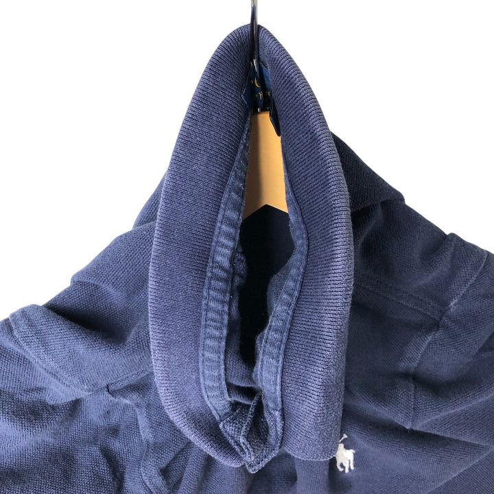 Ralph Lauren POLO RALPH LAUREN CLASSIC FIT short sleeve polo shirt for women, size M cotton navy blue type Vintage Second Hand