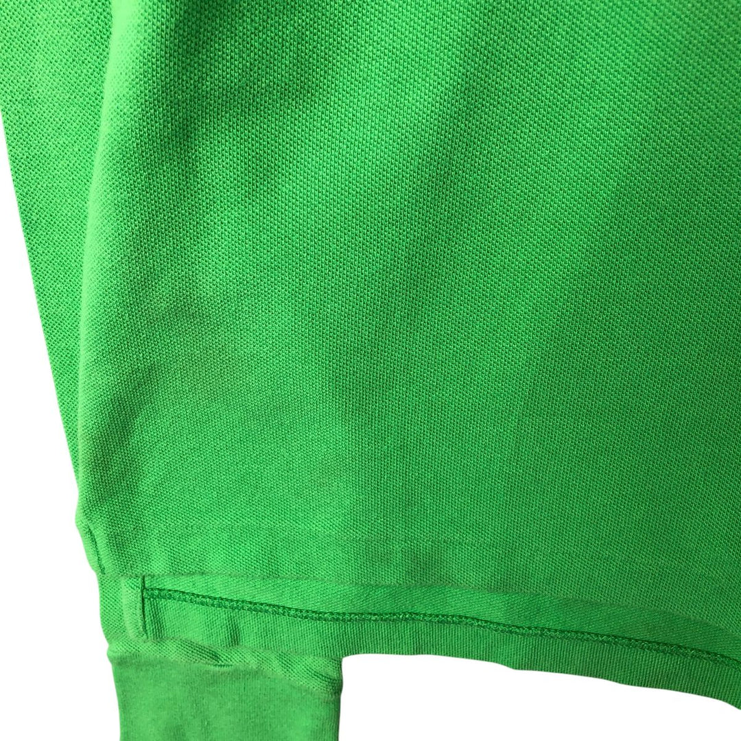 Ralph Lauren THE SKINNY POLO long sleeve polo shirt, women's size XL cotton green type Vintage Second Hand
