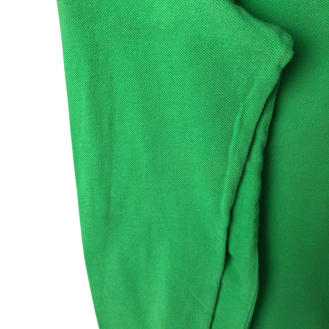 Ralph Lauren THE SKINNY POLO long sleeve polo shirt, women's size XL cotton green type Vintage Second Hand