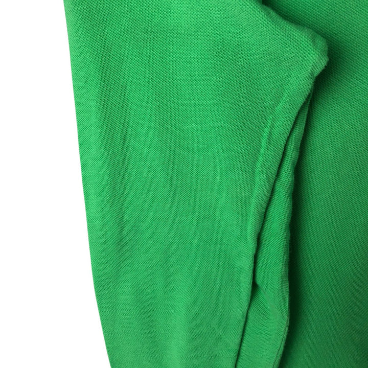 Ralph Lauren THE SKINNY POLO long sleeve polo shirt, women's size XL cotton green type Vintage Second Hand