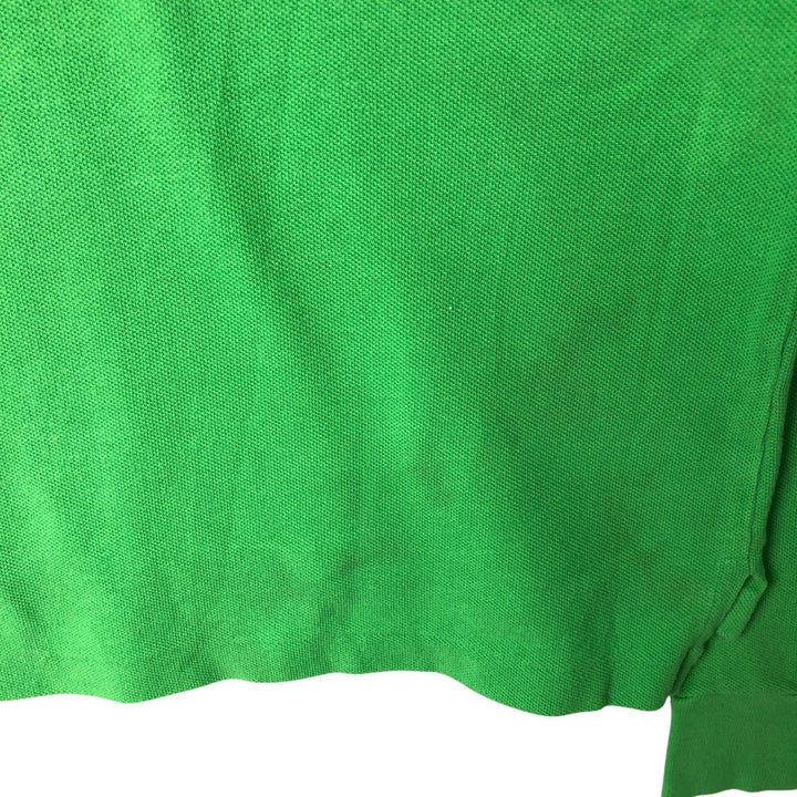 Ralph Lauren THE SKINNY POLO long sleeve polo shirt, women's size XL cotton green type Vintage Second Hand