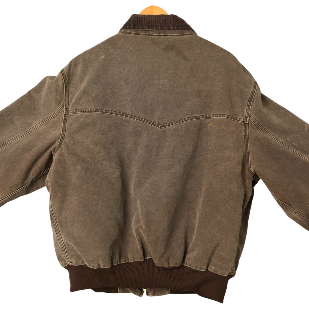 00'S Carhartt Santa Fe Jacket Duckwork Blouson Men's XL cotton brown type Vintage Second Hand