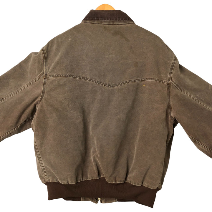 00'S Carhartt Santa Fe Jacket Duckwork Blouson Men's XL cotton brown type Vintage Second Hand