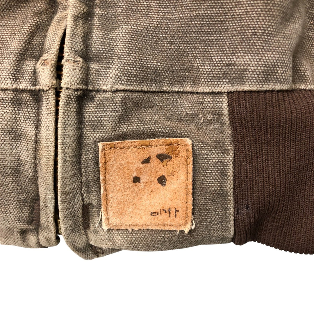 00'S Carhartt Santa Fe Jacket Duckwork Blouson Men's XL cotton brown type Vintage Second Hand