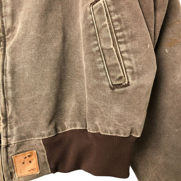 00'S Carhartt Santa Fe Jacket Duckwork Blouson Men's XL cotton brown type Vintage Second Hand