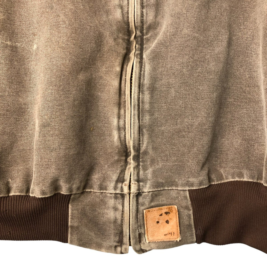 00'S Carhartt Santa Fe Jacket Duckwork Blouson Men's XL cotton brown type Vintage Second Hand