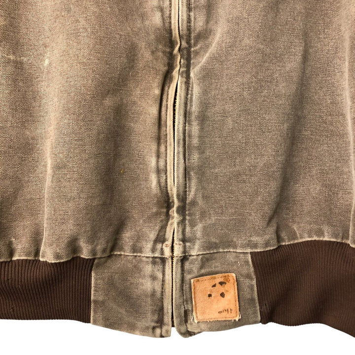 00'S Carhartt Santa Fe Jacket Duckwork Blouson Men's XL cotton brown type Vintage Second Hand
