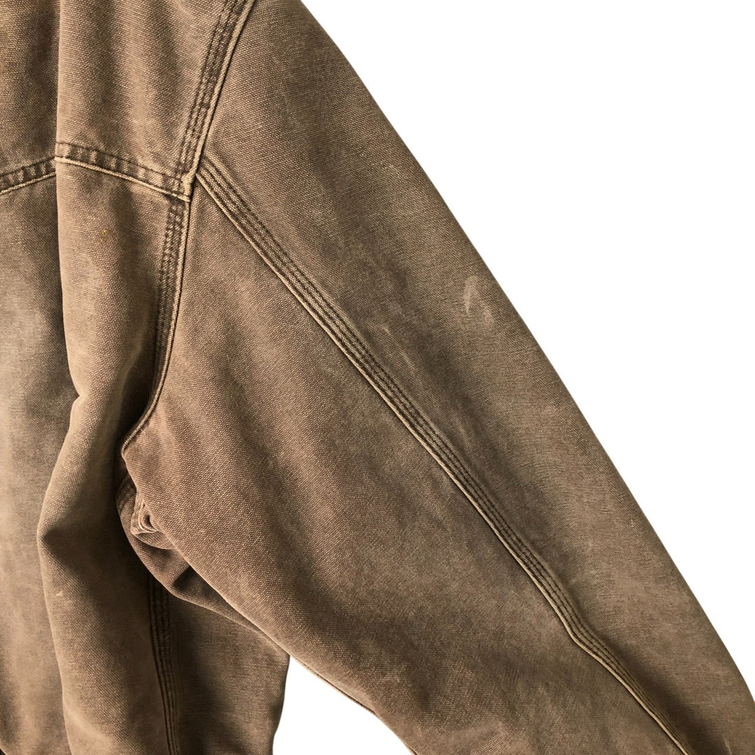 00'S Carhartt Santa Fe Jacket Duckwork Blouson Men's XL cotton brown type Vintage Second Hand