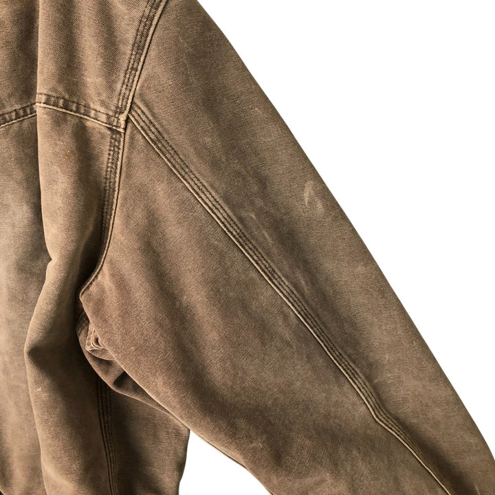 00'S Carhartt Santa Fe Jacket Duckwork Blouson Men's XL cotton brown type Vintage Second Hand