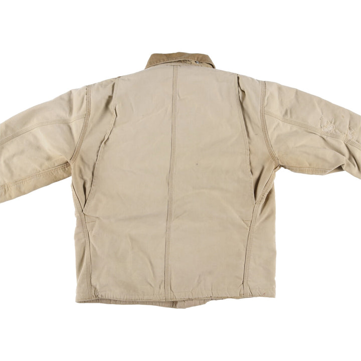 Carhartt Michigan Chore Coat Duck Coverall Men's L size unknown Beige type Vintage Second Hand