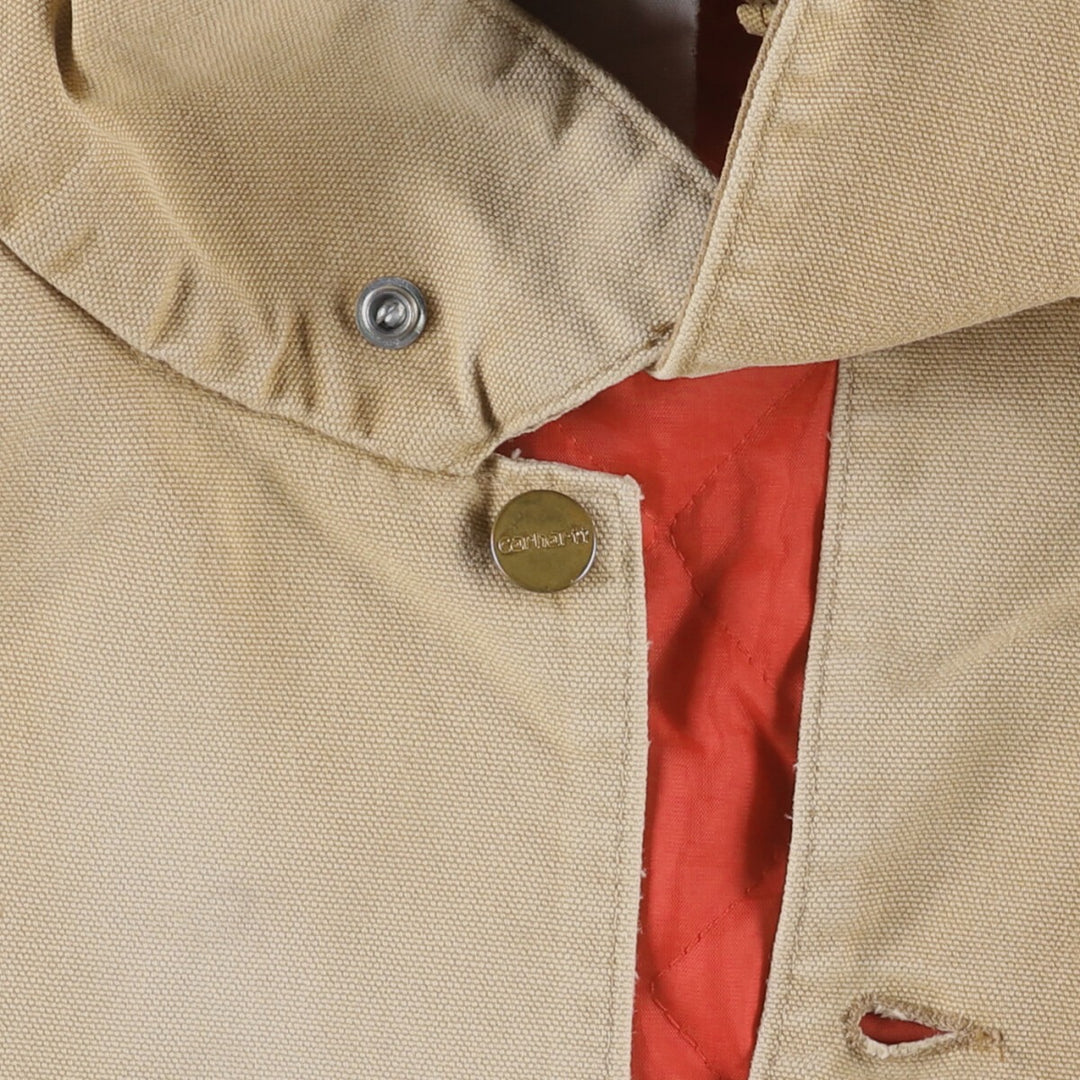 Carhartt Michigan Chore Coat Duck Coverall Men's L size unknown Beige type Vintage Second Hand