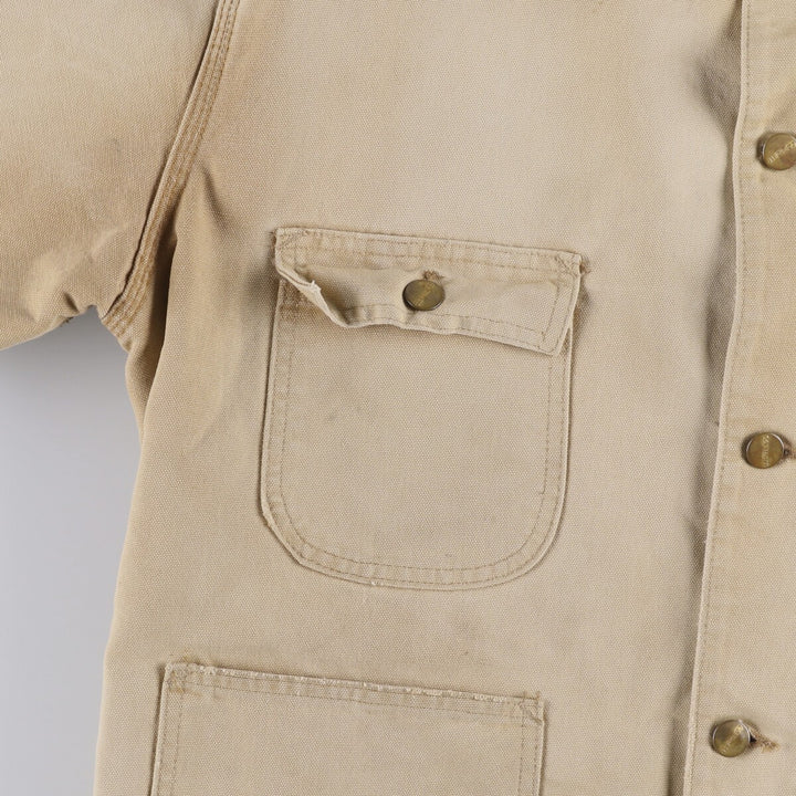 Carhartt Michigan Chore Coat Duck Coverall Men's L size unknown Beige type Vintage Second Hand