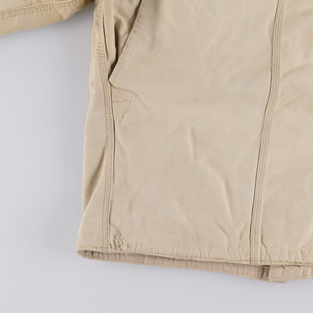 Carhartt Michigan Chore Coat Duck Coverall Men's L size unknown Beige type Vintage Second Hand