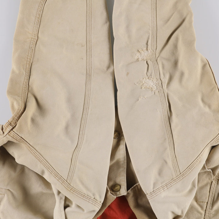 Carhartt Michigan Chore Coat Duck Coverall Men's L size unknown Beige type Vintage Second Hand