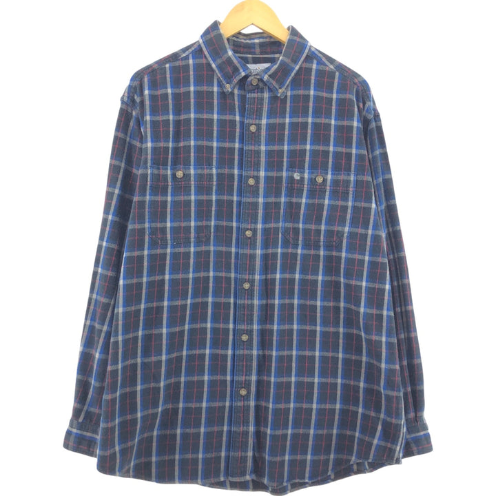 Carhartt Long Sleeve Flannel Check Shirt, Men's XL cotton black type Vintage Second Hand