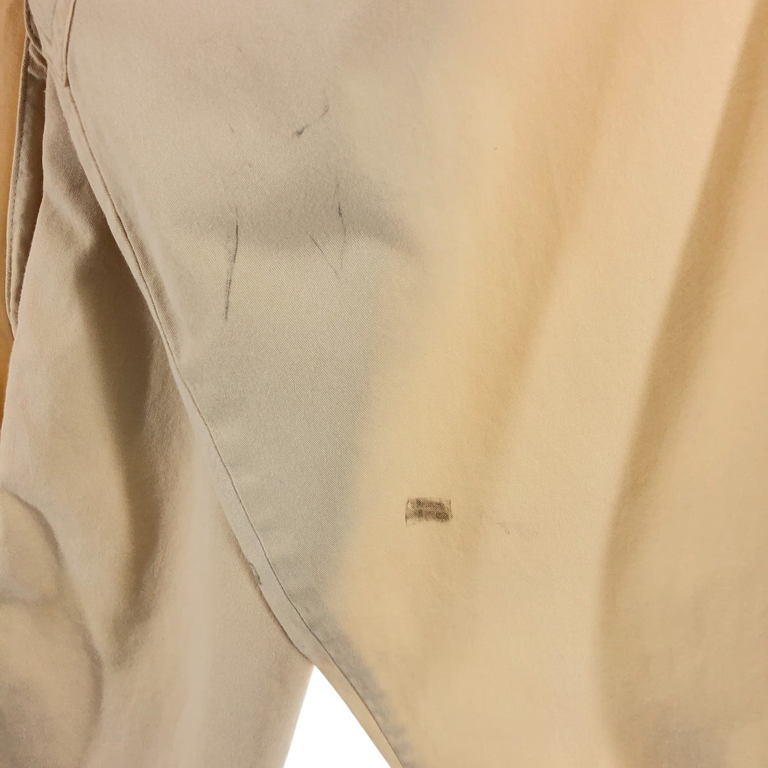 90'S Orvis Long Sleeve Fishing Shirt, Men's Medium, Vintage cotton Beige type Vintage Second Hand