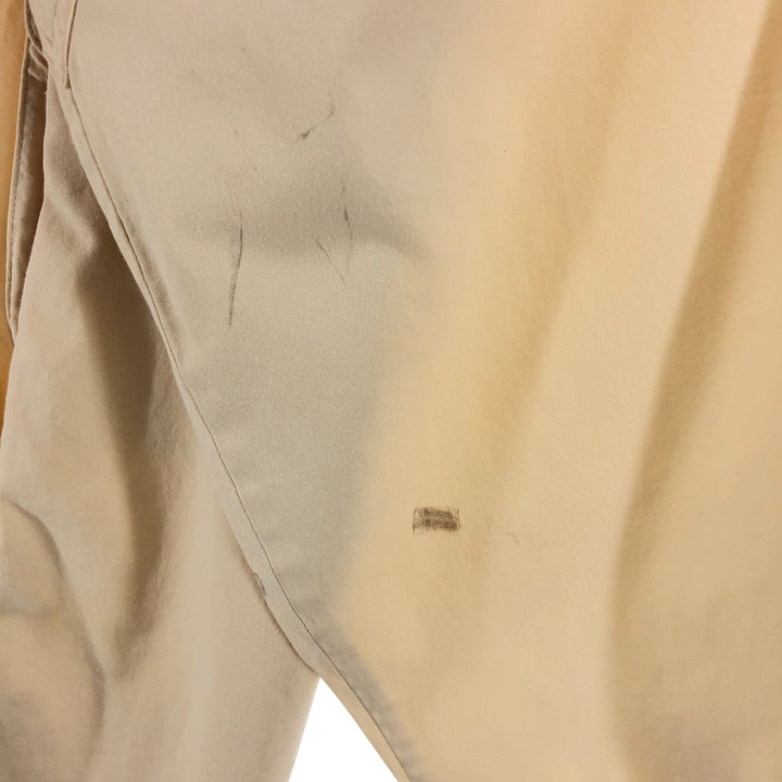 90'S Orvis Long Sleeve Fishing Shirt, Men's Medium, Vintage cotton Beige type Vintage Second Hand