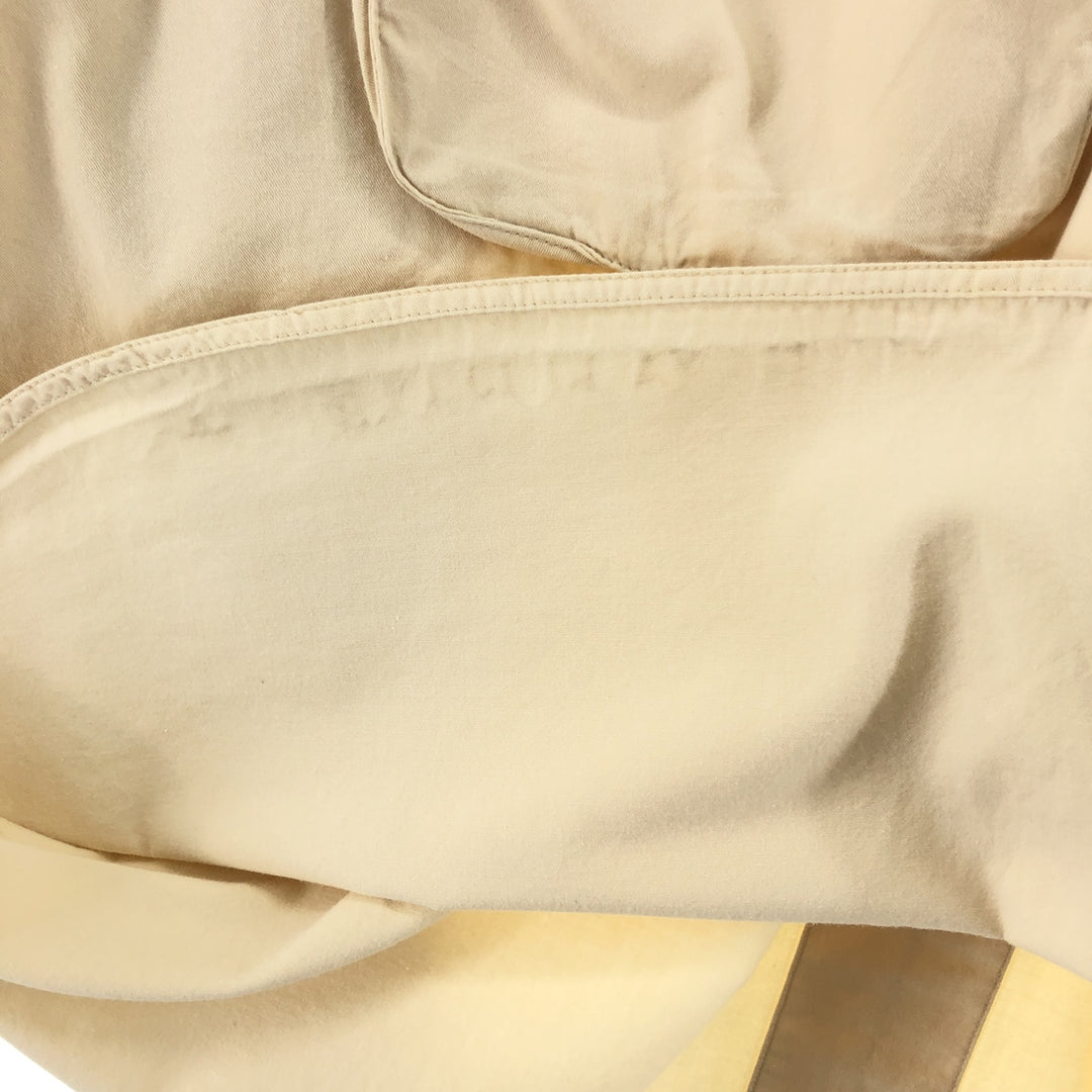 90'S Orvis Long Sleeve Fishing Shirt, Men's Medium, Vintage cotton Beige type Vintage Second Hand
