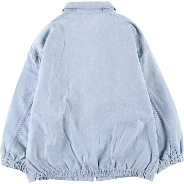 Vintage 90'S Lands' End swing top sports jacket, women's size L cotton Blue type light blue Vintage Second Hand