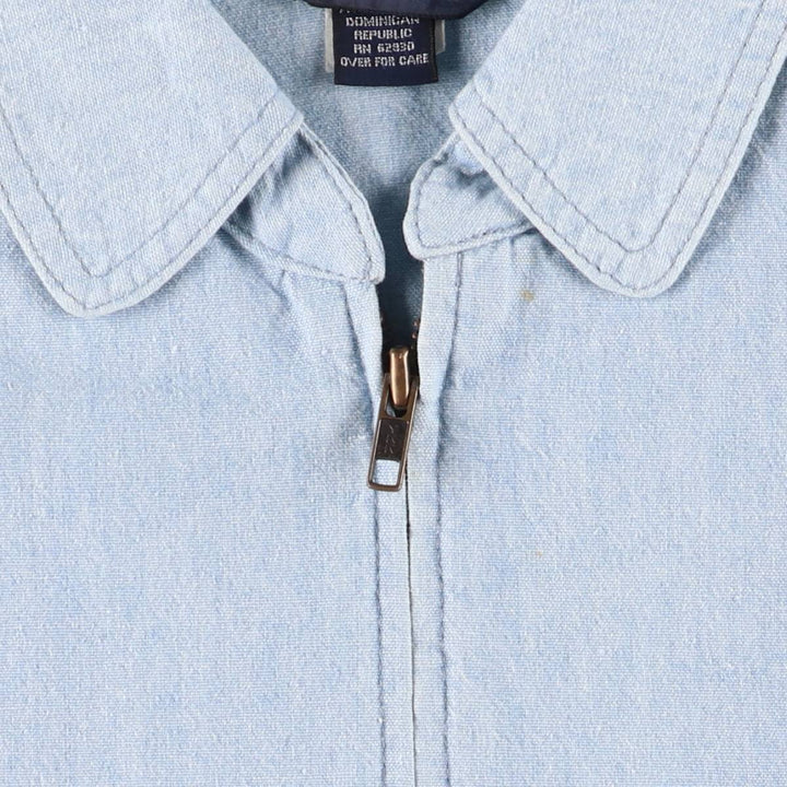 Vintage 90'S Lands' End swing top sports jacket, women's size L cotton Blue type light blue Vintage Second Hand