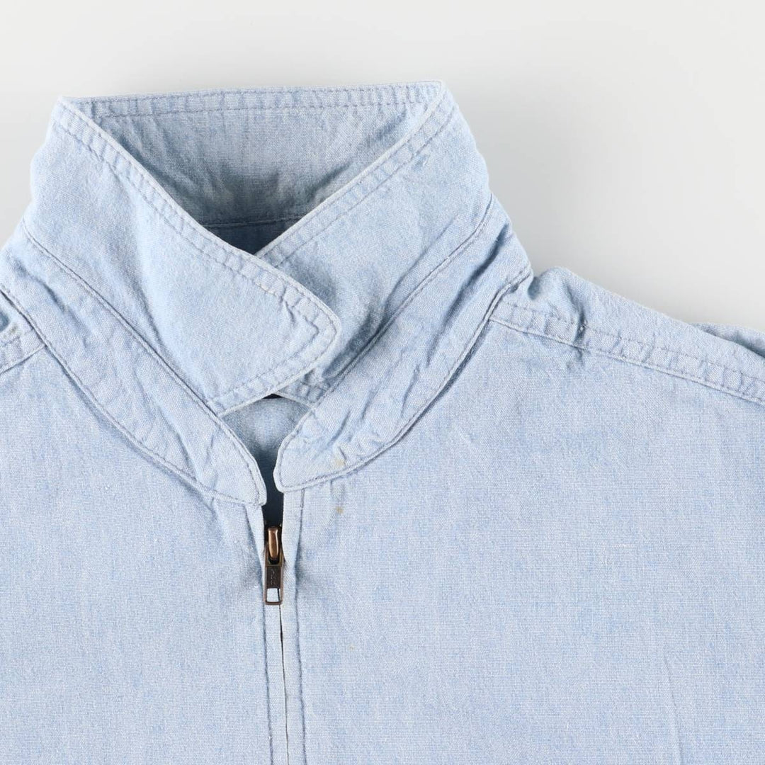 Vintage 90'S Lands' End swing top sports jacket, women's size L cotton Blue type light blue Vintage Second Hand