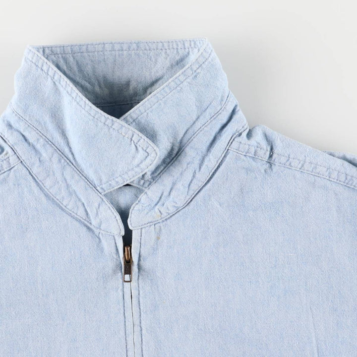 Vintage 90'S Lands' End swing top sports jacket, women's size L cotton Blue type light blue Vintage Second Hand