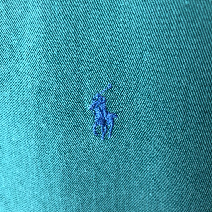 90'S Polo by Ralph Lauren swing top sports jacket, made in the USA, men's XL size, vintage cotton green type Vintage Second Hand