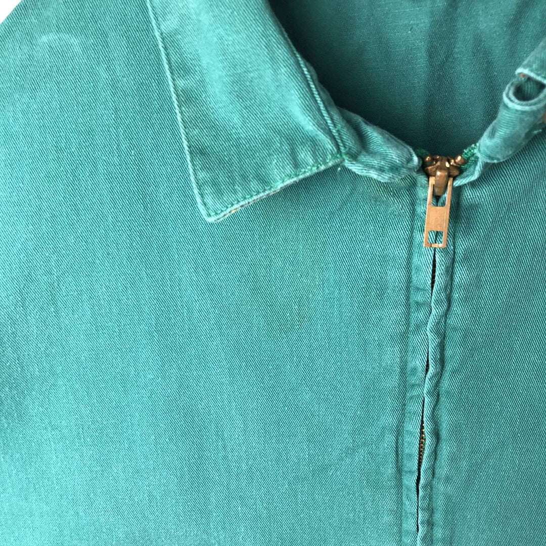 90'S Polo by Ralph Lauren swing top sports jacket, made in the USA, men's XL size, vintage cotton green type Vintage Second Hand