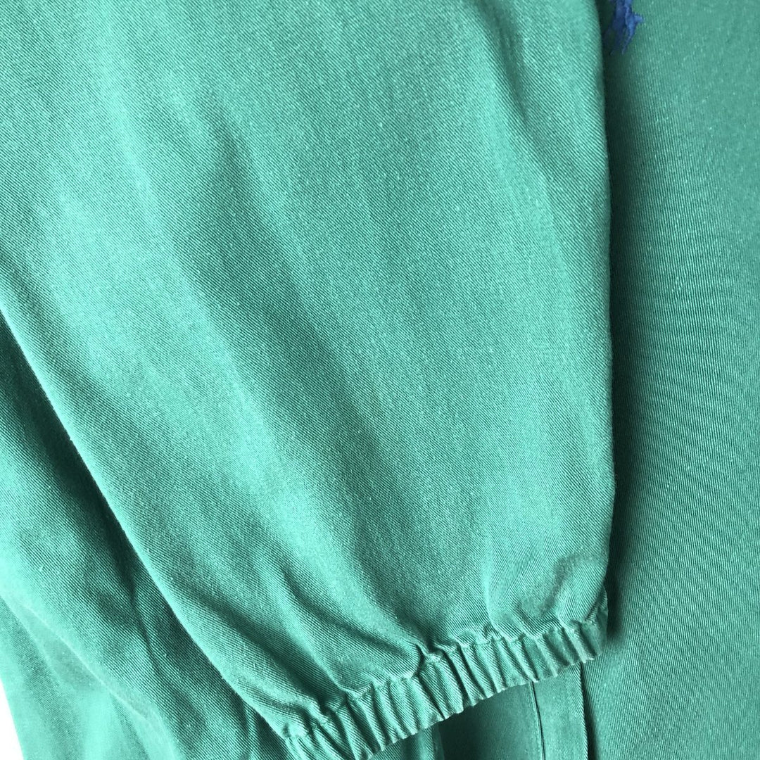 90'S Polo by Ralph Lauren swing top sports jacket, made in the USA, men's XL size, vintage cotton green type Vintage Second Hand