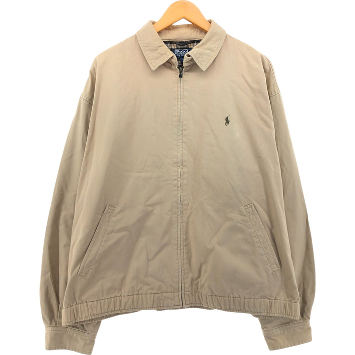 Ralph Lauren POLO by Ralph Lauren Swing Top Sports Jacket Men's L size cotton Beige type Vintage Second Hand