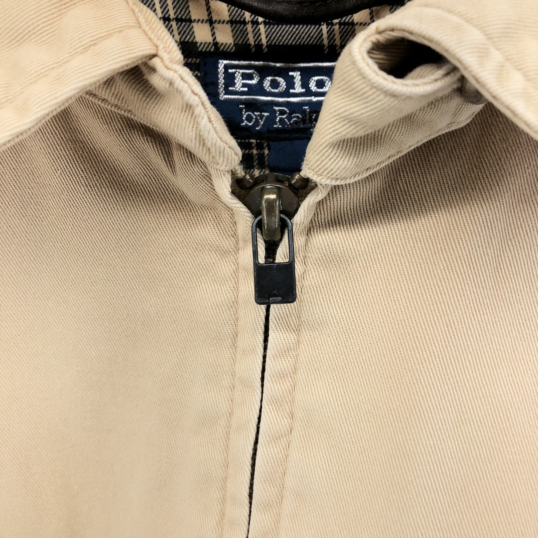Ralph Lauren POLO by Ralph Lauren Swing Top Sports Jacket Men's L size cotton Beige type Vintage Second Hand