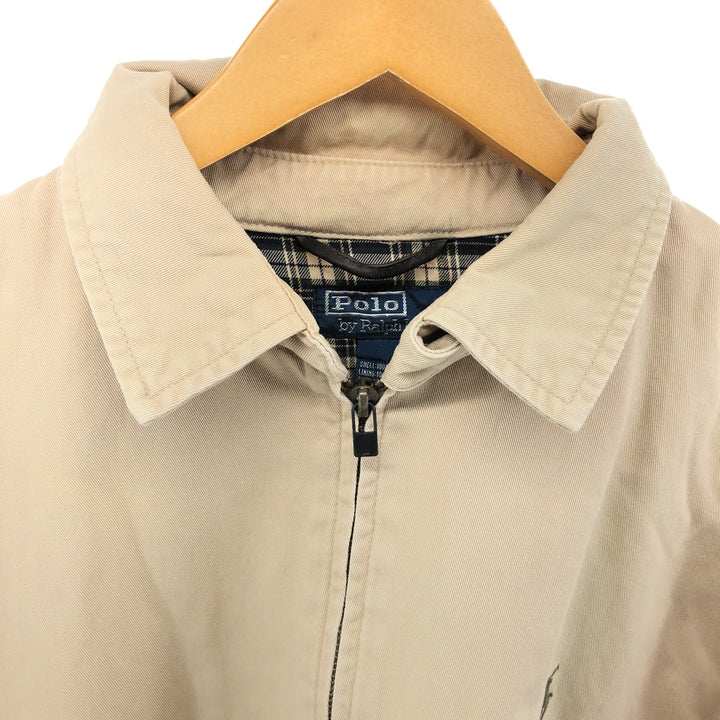 Ralph Lauren POLO by Ralph Lauren Swing Top Sports Jacket Men's L size cotton Beige type Vintage Second Hand