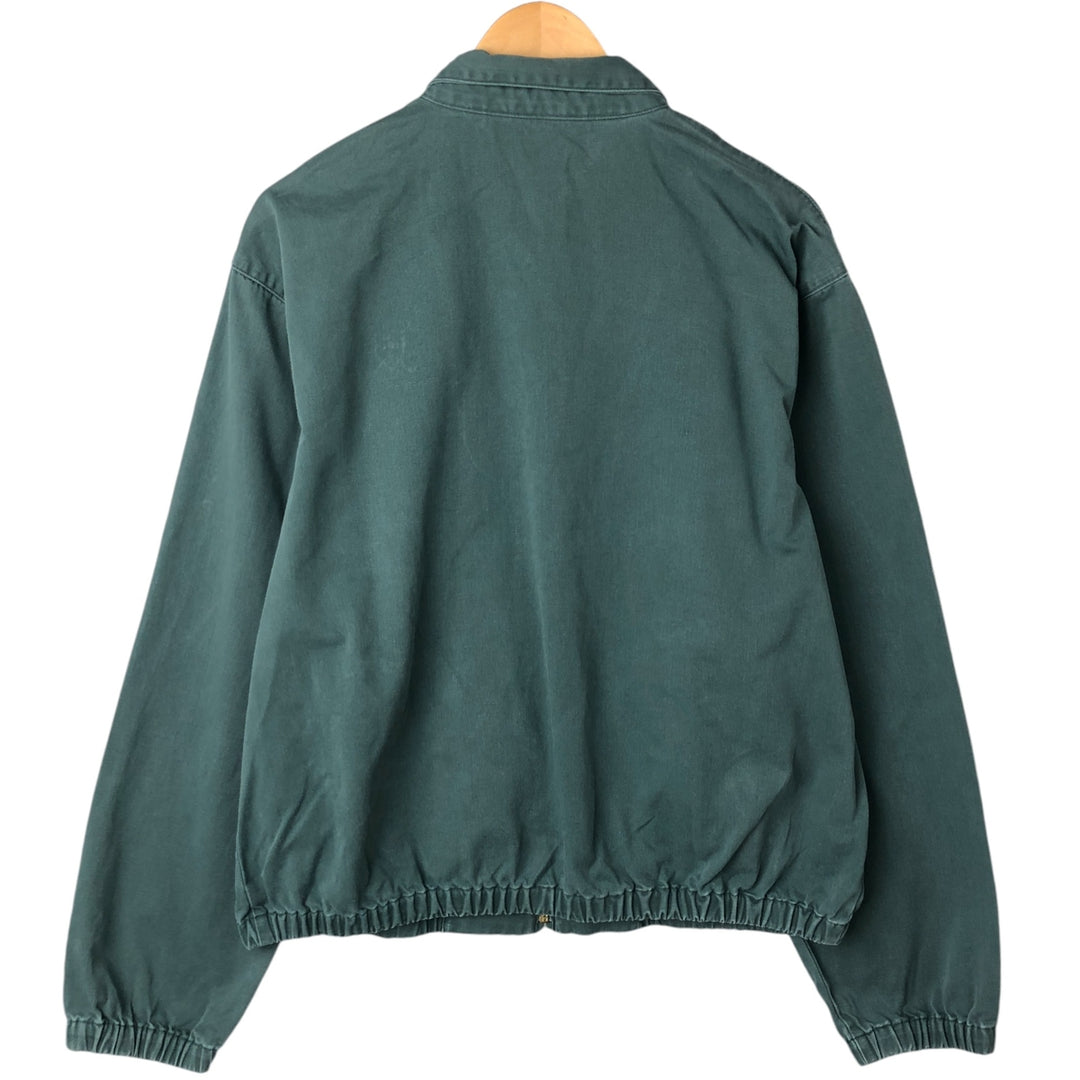 90'S Polo by Ralph Lauren swing top sports jacket, made in the USA, men's size L, vintage cotton Khaki type Vintage Second Hand