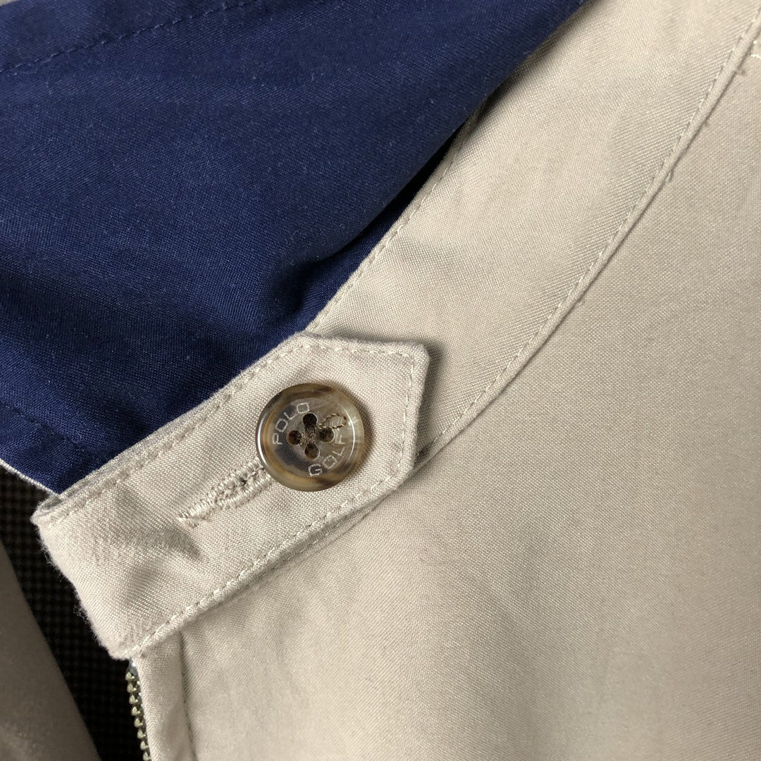 90'S Ralph Lauren POLO GOLF Swing Top Sports Jacket Men's XL Vintage polyester Beige type Vintage Second Hand