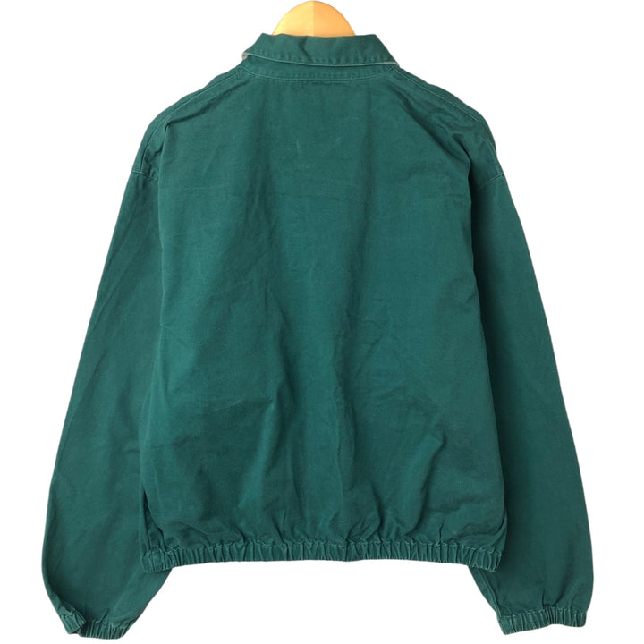 90'S Polo by Ralph Lauren swing top sports jacket, made in the USA, men's size L, vintage cotton Green type dark green Vintage Second Hand