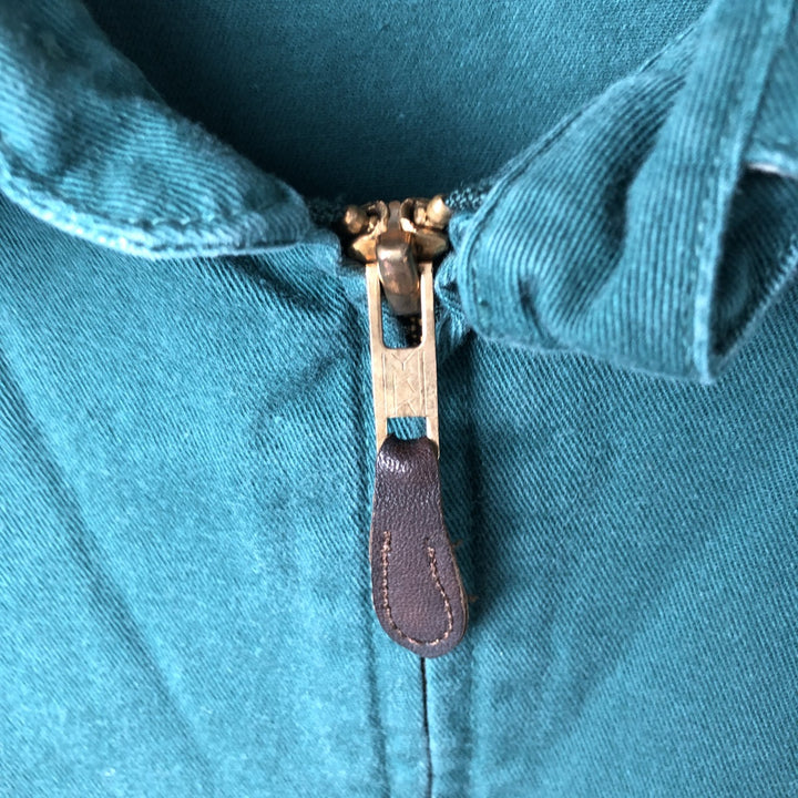 90'S Polo by Ralph Lauren swing top sports jacket, made in the USA, men's size L, vintage cotton Green type dark green Vintage Second Hand