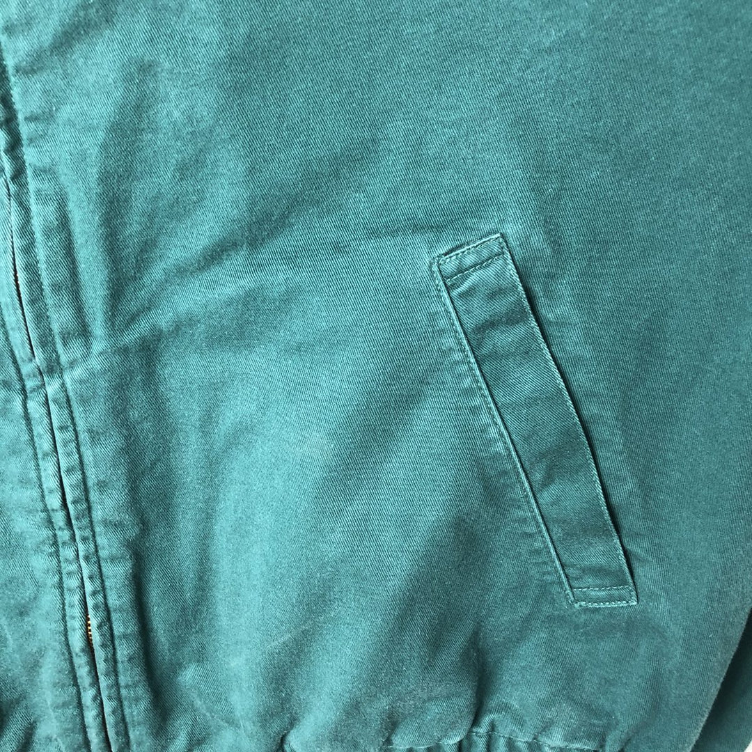 90'S Polo by Ralph Lauren swing top sports jacket, made in the USA, men's size L, vintage cotton Green type dark green Vintage Second Hand