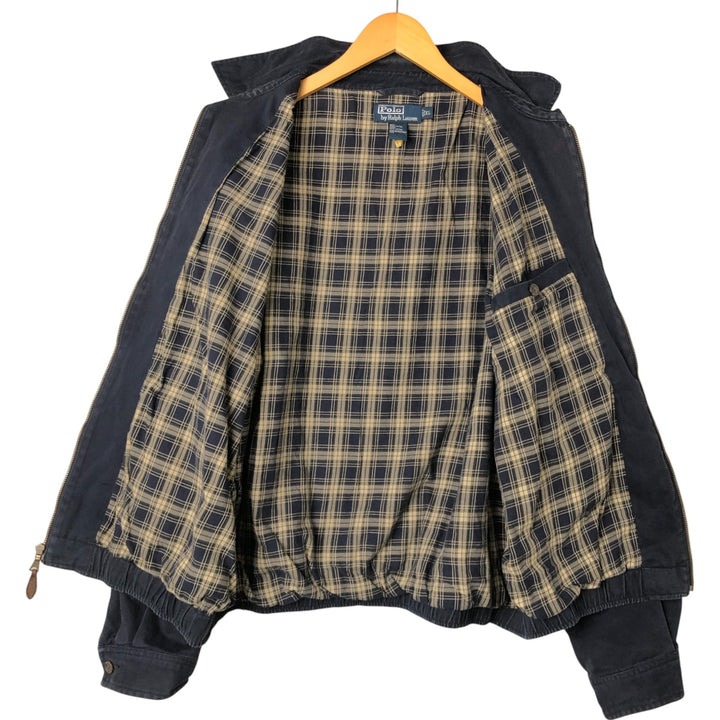 Ralph Lauren POLO by Ralph Lauren Swing Top Sports Jacket Men's XL cotton navy blue type Vintage Second Hand