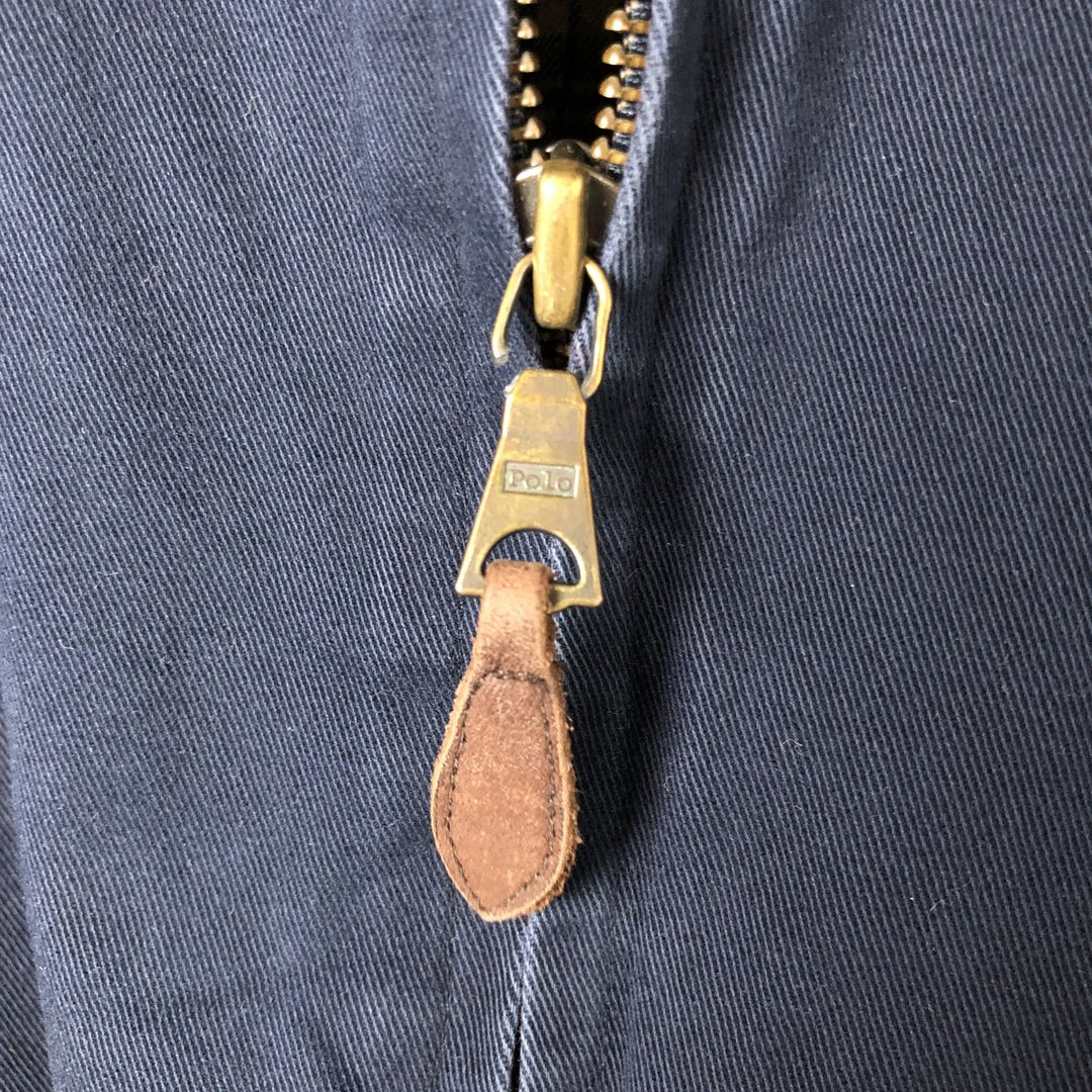 Ralph Lauren POLO by Ralph Lauren Swing Top Sports Jacket Men's XL cotton navy blue type Vintage Second Hand