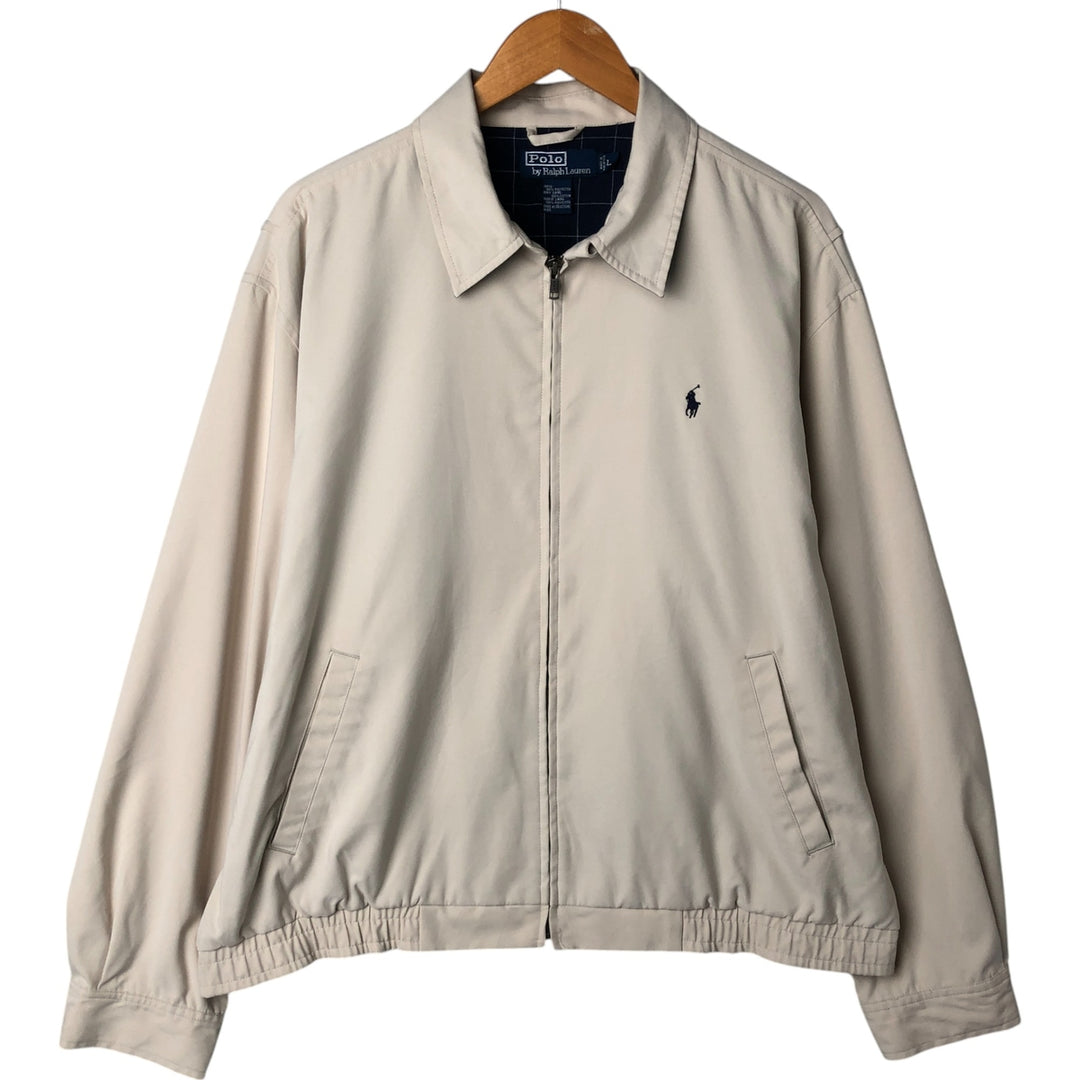 Ralph Lauren POLO by Ralph Lauren Swing Top Sports Jacket Men's L size polyester ivory Vintage Second Hand