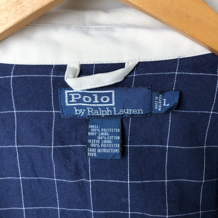 Ralph Lauren POLO by Ralph Lauren Swing Top Sports Jacket Men's L size polyester ivory Vintage Second Hand