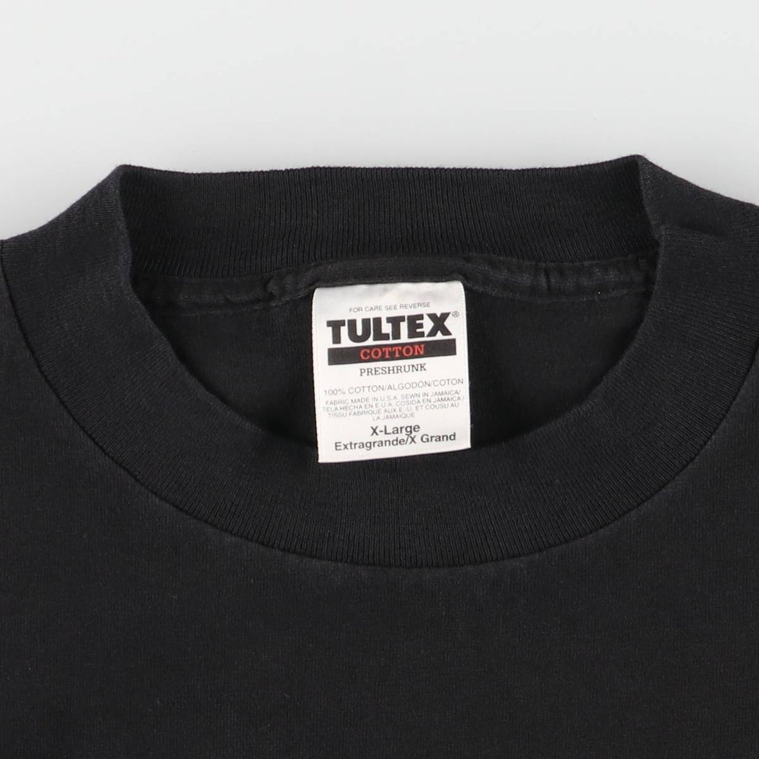 ~00'S Tartex TULTEX BLUE MAN GROUP Band T-shirt Band T Made in USA Men's XL equivalent Vintage cotton black type Vintage Second Hand