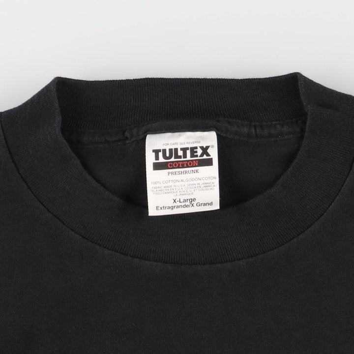 ~00'S Tartex TULTEX BLUE MAN GROUP Band T-shirt Band T Made in USA Men's XL equivalent Vintage cotton black type Vintage Second Hand