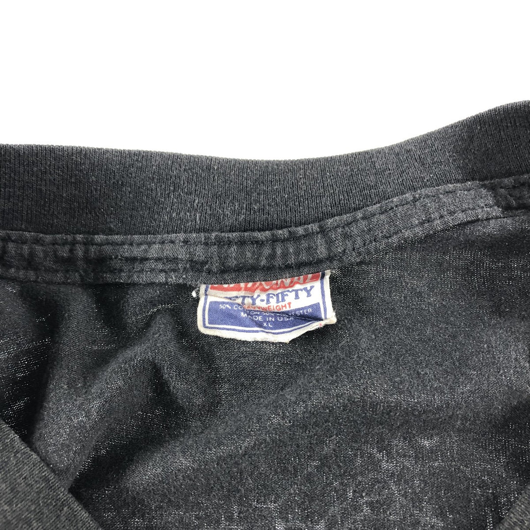 80s-90'S NATIONAL JACKCITY BOMBERS Printed T-shirt Made in USA Men's XL Vintage cotton black type Vintage Second Hand