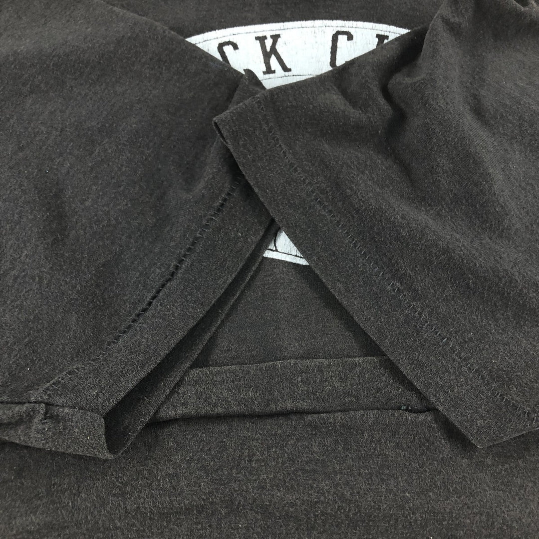 80s-90'S NATIONAL JACKCITY BOMBERS Printed T-shirt Made in USA Men's XL Vintage cotton black type Vintage Second Hand