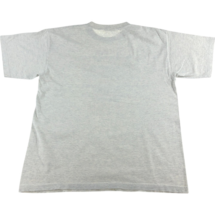 90'S MURINA message print T-shirt, made in USA, men's XL size, vintage cotton gray type Vintage Second Hand