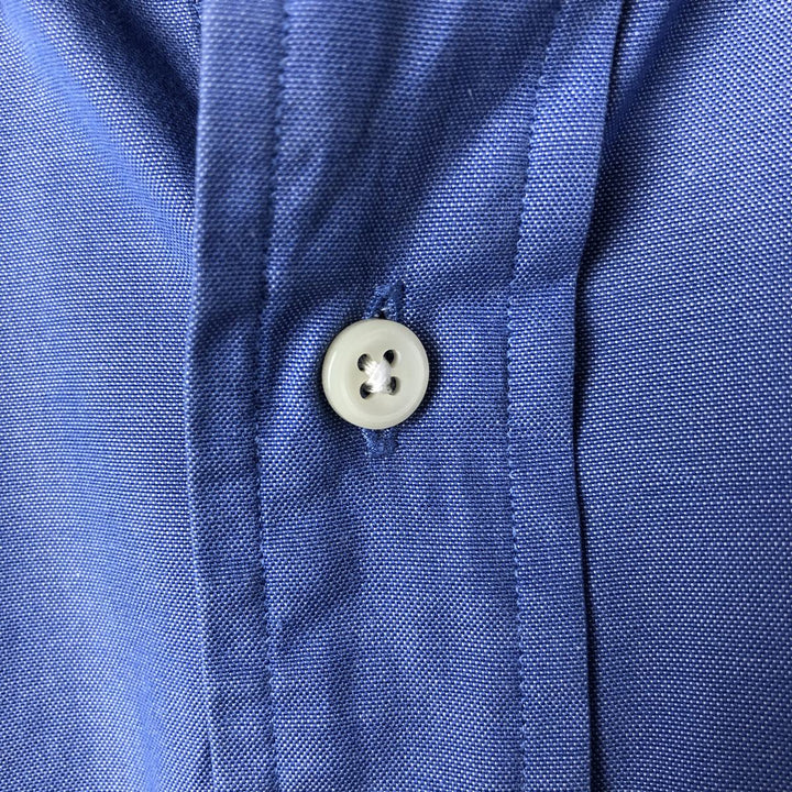 Ralph Lauren YARMOUTH long sleeve button down shirt, men's size L cotton blue type Vintage Second Hand