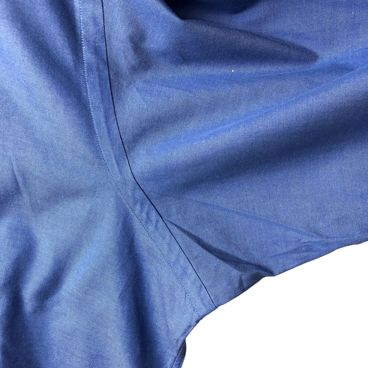 Ralph Lauren YARMOUTH long sleeve button down shirt, men's size L cotton blue type Vintage Second Hand