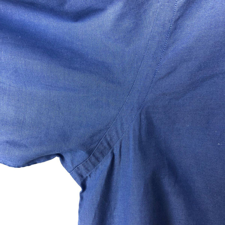 Ralph Lauren YARMOUTH long sleeve button down shirt, men's size L cotton blue type Vintage Second Hand