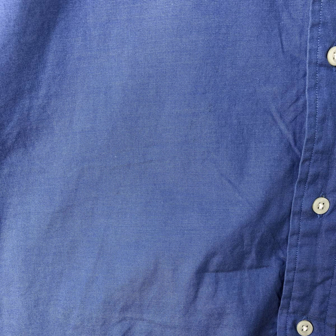 Ralph Lauren YARMOUTH long sleeve button down shirt, men's size L cotton blue type Vintage Second Hand